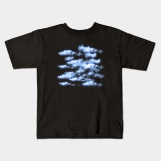 Blue Clouds - Night Sky Clouds Kids T-Shirt